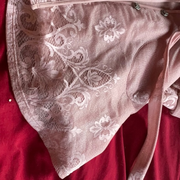 Pink lace swing summer dress jacket - Picture 7 of 7